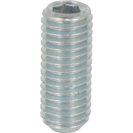 Vis sans tête, M6 x 8mm, tête Prise femelle, en Acier Grade 45H ( Prix pour Sachet de 100 )