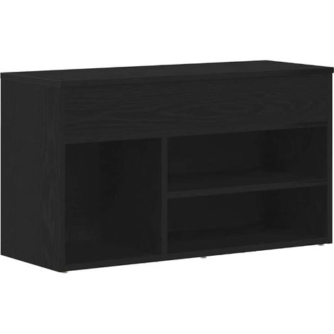 Banc à chaussures - Meuble à chaussures Chêne noir 80 x 30 x 45 cm Bois d'ingénierie fr8665 - Maison La Vie (1/5)