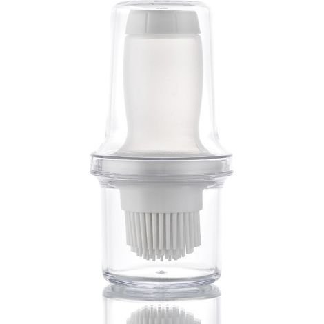 Brosse À Huile Avec Réservoir En Silicone - Bouteille Pressoir 13 X 11 X 6 Cm - Pour Barbecue Pâtisserie Cuisine - 1 Pièce (1/5)