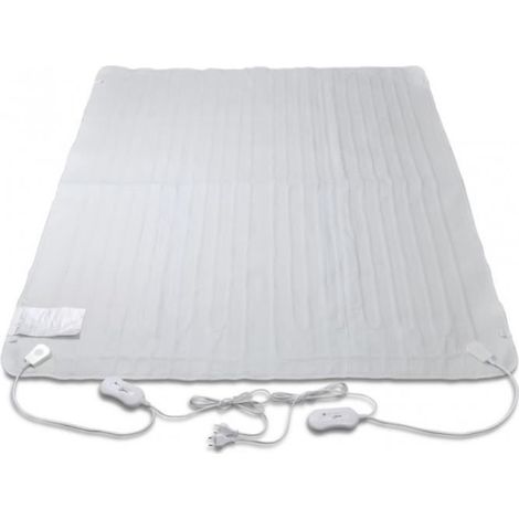 Couverture chauffante électrique - VIDAXL - 150 x 140 cm - Blanc