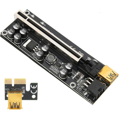 Questa scheda di alimentazione PCI-E da 1X a 16X per schede grafiche è dotata di un cavo di prolunga USB 3.0 e di un cavo di alimentazione SATA, ha un alimentatore indipendente ed è facile da smontare