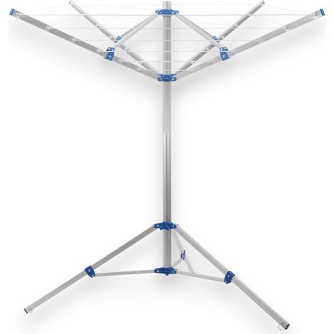 Tendedero de aluminio de 4 brazos con bolsa de transporte Capacidad de carga máx. 25 kg (1/5)