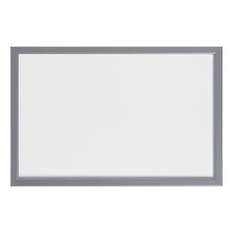 Tableau blanc laqué cadre finition argentée Bi Office 40 x 60 cm (1/4)