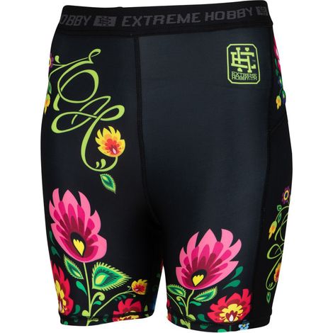 Damen-Leggings für Volkssportarten, Größe 1/3 S, schwarz