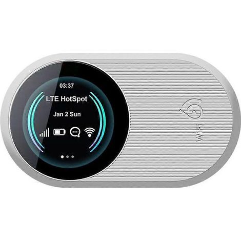 Routeur Wi-Fi portable double bande 2,4 GHz et 5,8 GHz avec emplacement pour carte SIM et batterie de 3 000 mAh pour les voyages. (1/5)
