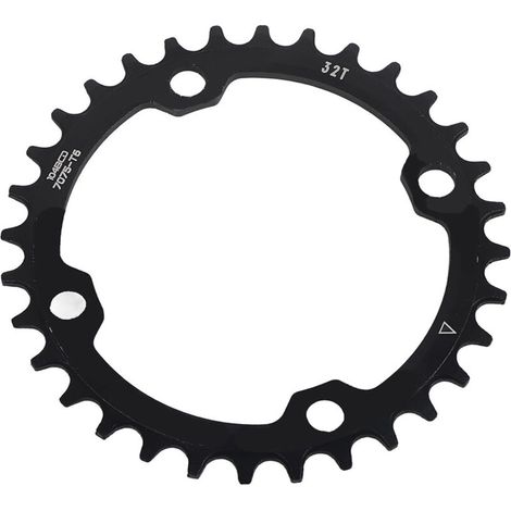 32/34/36/38T BCD 104 Plateau Vélo Montagne Acier Monoplat Réparation (Noir 32T)