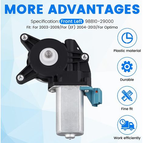 9881029000 is suitable for the front left window lift motor of Hyundai and Kia vehicles. (1/5)