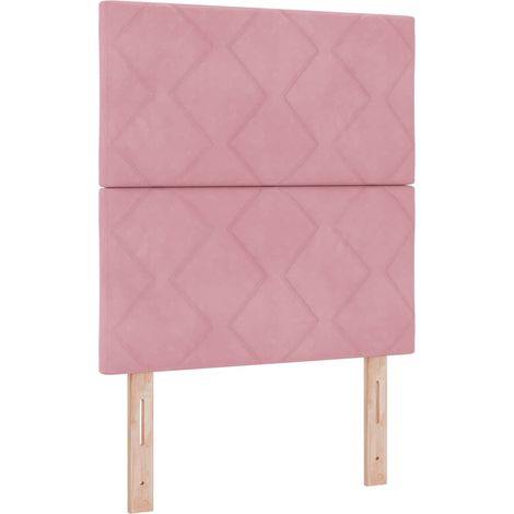 Maison Exclusive - Cabecero LED Rosa 80 cm Terciopelo