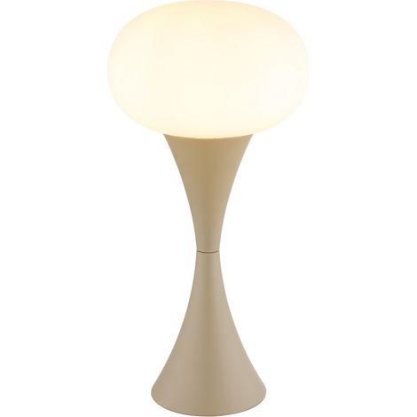 Globo - lámpara de mesa - LULA - beige - metal - Ø 18cm - E14 - (1/5)