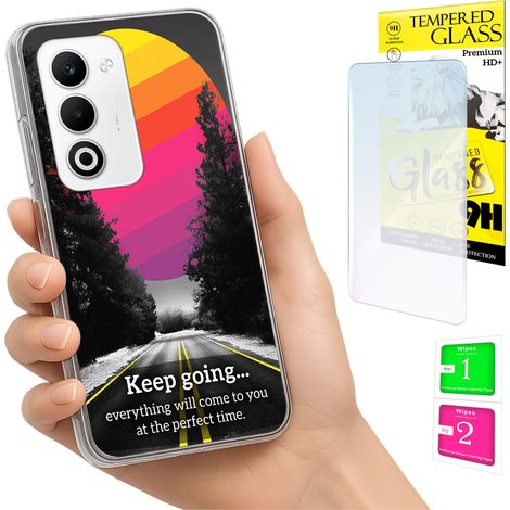 Funda para Oppo A5 5G con cubierta para foto, carcasa trasera y cristal 9H. (1/5)