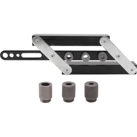 Localisateur de perforateurs gabarit de chevilles à centrage automatique modèle de Guide de perçage réglable Kit d'outils de bricolage pour le travail du bois (1/5)