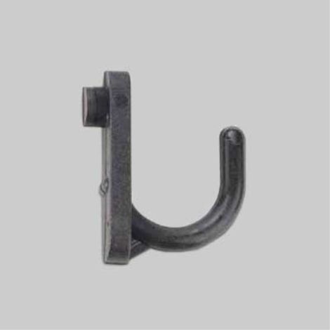 Gancio per pannello forato 'curvo' 25 mm (100 pezzi)