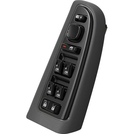 15883318 Interruptor de elevalunas eléctrico del lado del conductor con cubierta negra, interruptores de control de elevalunas para Chevrolet Silverado 2003-2007, GMC Sierra 2003-2007 - Reemplaza 920-