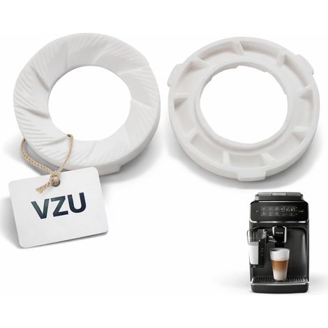 Lot de 2 disques de broyage en céramique compatibles avec le broyeur, pièces de rechange pour machines à café automatiques, disques de broyage en céramique d'oxyde d'aluminium de (1/5)