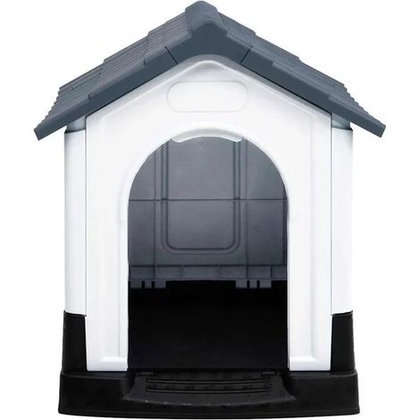 Cage pour chien, grise, 57 x 68 x 66 cm, polypropylène