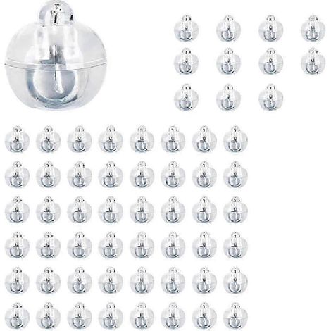 Lot de 60 guirlandes lumineuses LED pour ballons, mini-lumières LED blanc chaud, guirlandes lumineuses LED pour lanternes en papier, guirlandes lumineuses pour ballons, fête d'anniversaire (1/5)