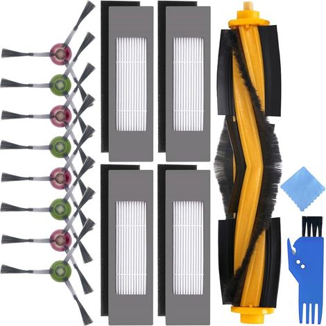 Remplacement pour Yeedi Vac 2 Pro/Vac Max/Vac Hybrid/Vac Station, pour Ecovacs Deebot Ozmo T8 / T8 AiVi / N8 / N8 Pro / N8 Pro+ / N10 Plus Robot Aspirateur Principal à Brosse Latérale (1/5)
