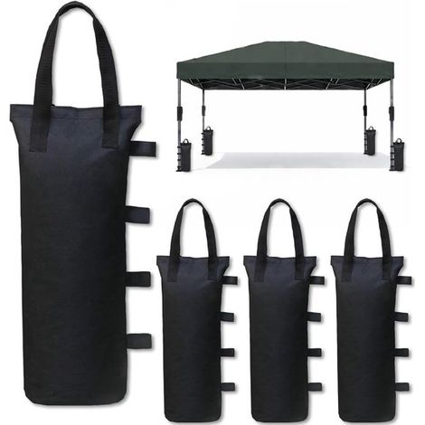 Poids pour pavillon de canopée - Fixation et sécurité - 4 pièces - Sacs de sable (1/5)