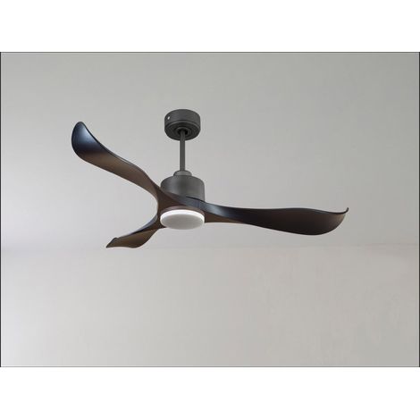Ventilador de techo Reversible Termostato Dimable Wifi Motor DC Techos Inclinados Mando a Distancia Luz tres tonos Adaptador 2/3 Aspas Hypersilence Memoria (1/5)