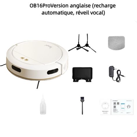 Aspirateur Robot Laveur  de Roborock  4000 Pa, Nettoyage Humide & Sec, Idéal Animaux & Tapis, Application Intuitive, Design Élégant Blanc(Commande vocale disponible) (1/4)