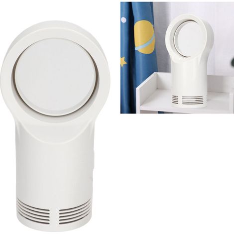 Chauffage électrique sans lame, Portable, petit, blanc, sans feuilles, pour le bureau et la maison (1/5)