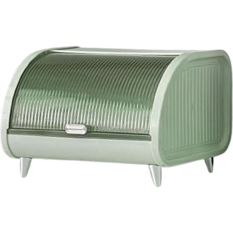 Boîte de rangement pour cosmétiques style ferme, boîte à pain portable de luxe, conteneur à pain, adaptée pour plan de travail de cuisine, garde-manger et café, vert
