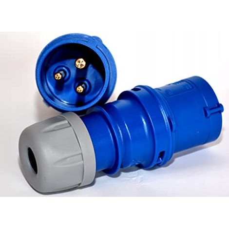 HILARK PRISES ET FICHES - ACCESSOIRES POUR CÂBLES ÉLECTRIQUES - PAQUET DE 10 (BLEU) PCE 013-6