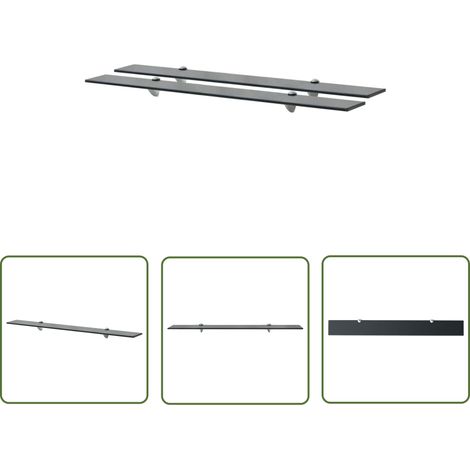 Étagères murales 2 pcs Verre 90x10 8 mm (1/5)