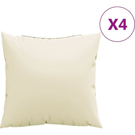 Maison Exclusive - Cuscini per Divano 4 pz Crema 40x40 cm in Tessuto