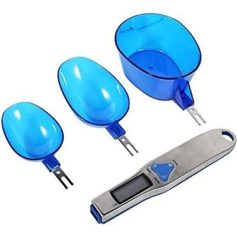 Kit de cuillère à mesurer, 500/0.1g cuillères remplaçables numériques électroniques précises, balance de cuisine, outil de mesure