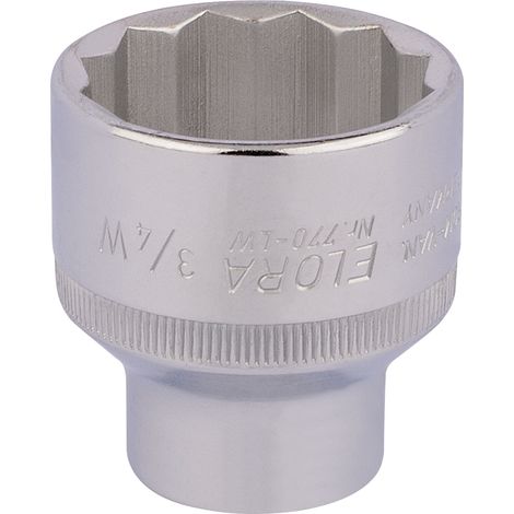 Draper 24898 Elora Whitworth Bi-Hexagon Socket, 1/2"" Sq. Dr., 3/4 (1/5)