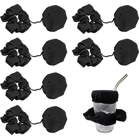Set mit 6 Haarbändern mit Becherdeckeln – Flexible Deckel – Schutz vor Insekten und Bissen (1/5)