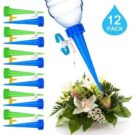 Lot de 12 systèmes d\'arrosage Automatique MARSEE à libération Lente Système d\'irrigation pour Plantes d\'intérieur Bonsaï (1/4)