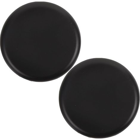 Cache-trou décoratif mural rond en ABS noir 2 pièces sans perçage amovible pour reboucher trous sur cloison sèche et bois, adapté pour décoration murale (1/5)