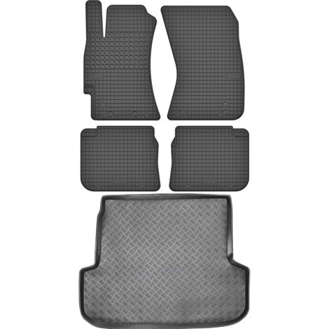 Set di tappetini in gomma per auto e tappetino per bagagliaio per Subaru Legacy IV Kombi dal 2003 al 2009.