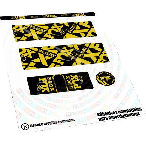 Pegatinas, vinilo de alta calidad, diseños personalizados, amarillo 023 (1/2)