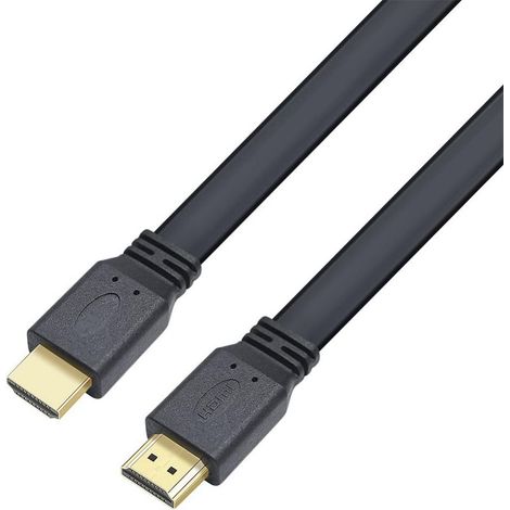 Techly Cavo HDMI 2.0 High Speed con Ethernet A/A M/M Piatto 0,5m (1/5)