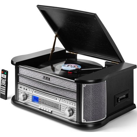 Tocadiscos Akai ATT-350CC con reproductor de CD y casete ATT-350CC (1/5)