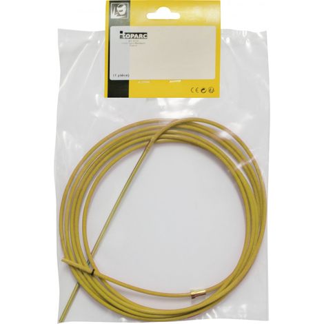 Gaine Teflon GYS pour fil en aluminium Ø 0,6 à 1,6 mm, Jaune, 4 mètres