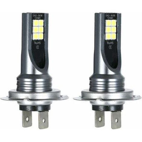 Phare de voiture lumière blanche H7 2pcs