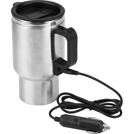 Mug chauffant de voiture 450 ml 12 V, bouteille chauffante USB, bouilloire, briquet, chauffe-eau de voyage électrique (1/5)
