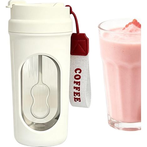Multifunktionaler elektrischer Milchshaker mit Selbstumrührfunktion Shakerbecher für Kaffee und Milchpulver, geeignet für Zuhause, Fitnessstudio, Pendeln, Studentenwohnheime, Picknicks (1/5)