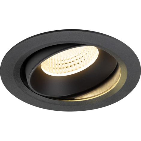 Encastré downlight NUMINOS® MOVE XL intérieur 3000 K 55° IP20 rond noir - SLV - 1009996
