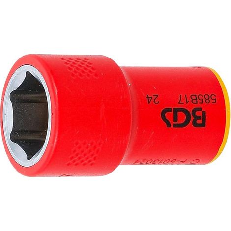 Douille pour Clé VDE Six Pans 10 mm (3/8) - 17 mm - Isolation Sécurisée et Précision, Acier, Pro - D-Work (1/5)