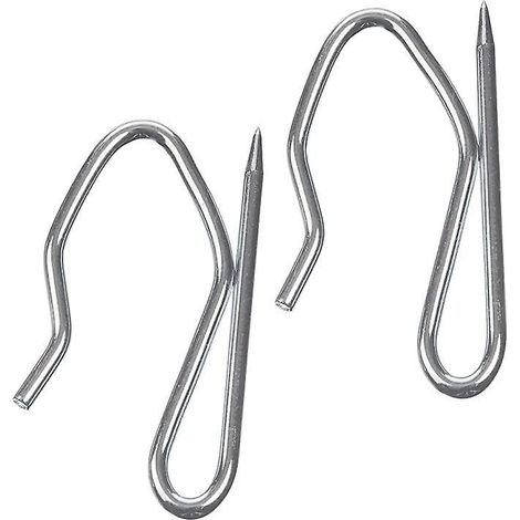 crochets Broches Pour Tentures (lot De 50 Pcs) - 2.5cm En Zinc Ultra Rsistants - Pour Rideaux Lourds Et Plisss (1/4)