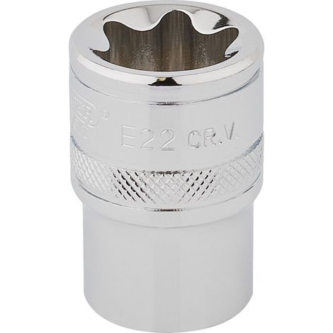 Draper 34372 1/2-Inch Square Drive TX-STAR® E22 Socket for Professional Tooling (1/5)