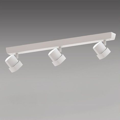 Regleta "Moka" de 3 focos – Blanco mate