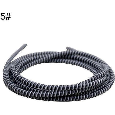 1,4 m Spiral-USB-Ladekabel, Kopfhörerkabelschutzhülle, Kabelaufwickler – Yvan-Black White Grey (1/5)