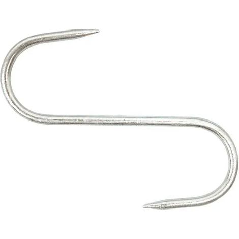 Metzger Esse aus verzinktem Stahl d. 6 mm, l. 160 mm, 2 Stück