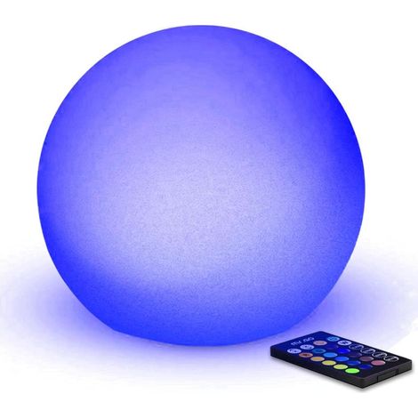 6-Zoll-LED-Nachttischlampe mit wiederaufladbarer Kugelform, RGB-Farbwechsel-Stimmungslampe mit Fernbedienung (1/5)